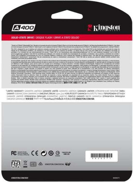 Kingston Interal SSD 480GB A400